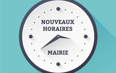 Nouveaux horaires de permanence de la Mairie