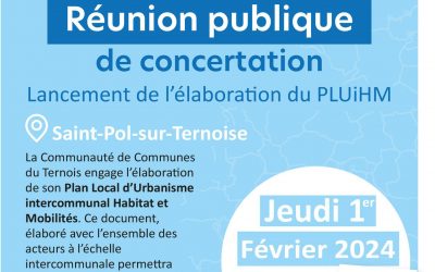 Réunion publique : élaboration du Plan Local d’Urbanisme intercommunal Habitat et Mobilités