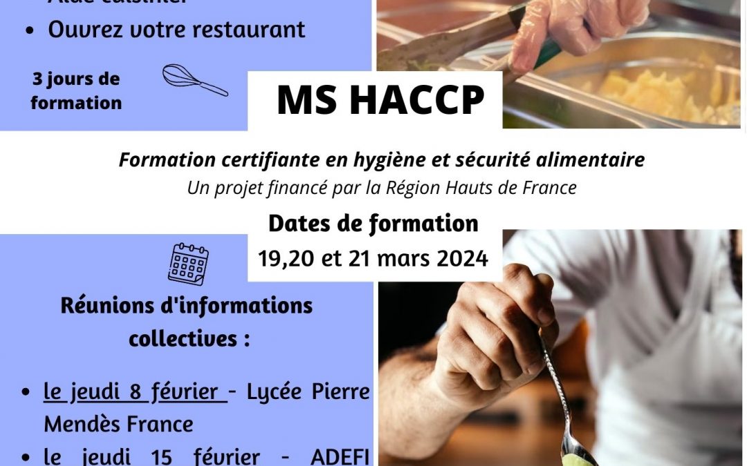 Formation « Module de spécialisation HACCP Cuisine »
