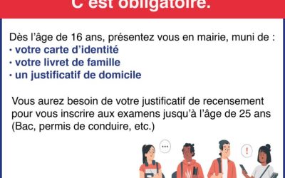 Recensement citoyen : une démarche obligatoire à 16 ans