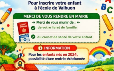 Inscription Ecole Rentrée 2026-2027