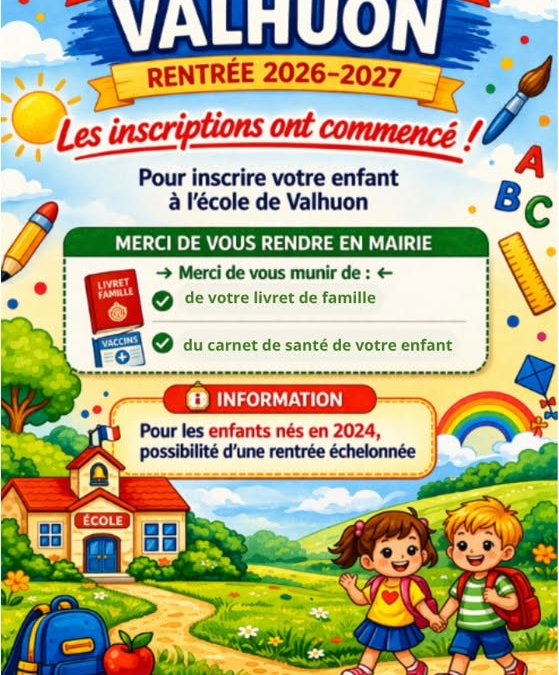 Inscription Ecole Rentrée 2026-2027